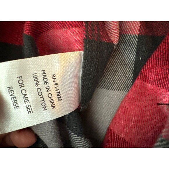 Five‎ Brother Heavy Weight Deluxe Flannel Shirt Red Black Plaid NWT Size Large - Picture 13 of 13
